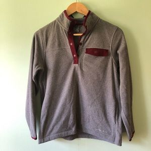 Grey and red XS Eddie Bauer Fleece